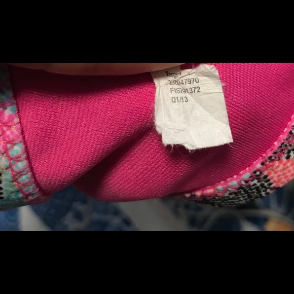 Xhilaration two Piece bikini pink multicolor - Picture 7 of 7